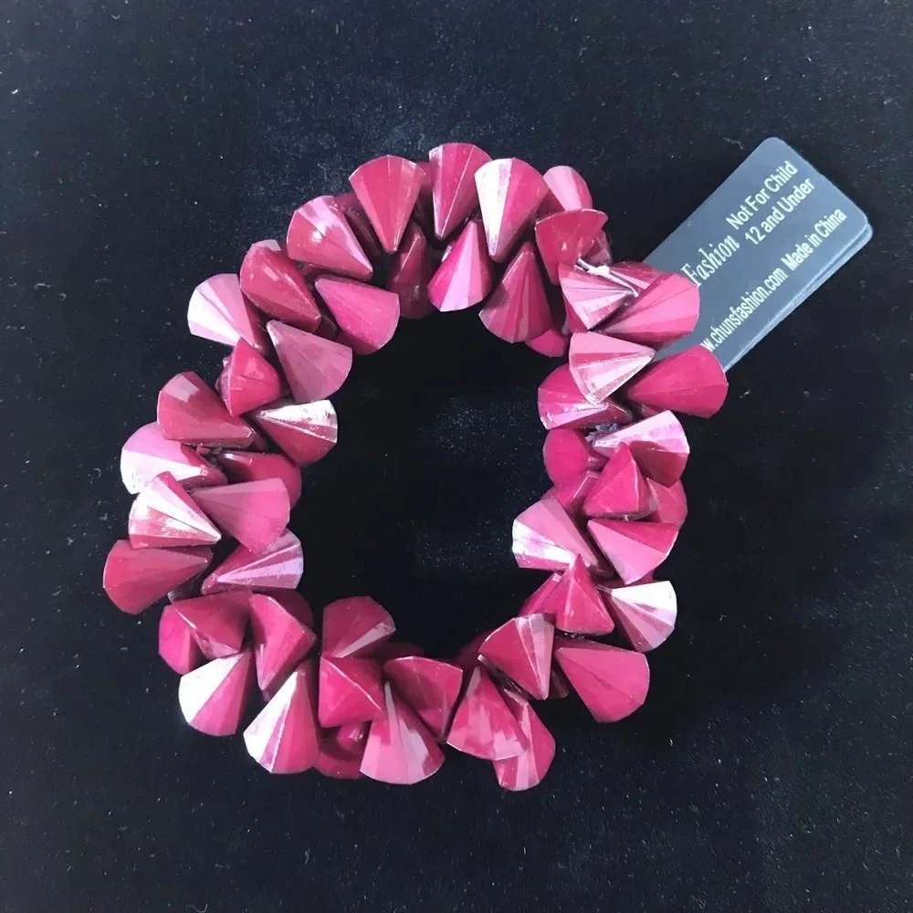 Mauve Fashion Stretch Bracelet - New with Tag - Picture 3 of 3